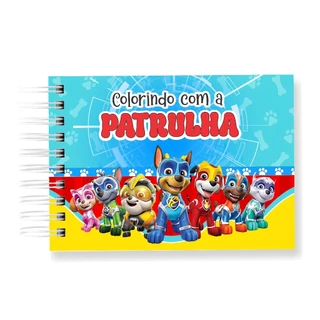Livro de Colorir PATRULHA CANINA 50 Folhas 180G Caderno de Desenho Pintura Coloring Book SEM PERSONALIZAÇÃO em Oferta na Shopee