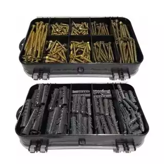 Kit De Parafusos Chipboard Madeira Phillips E Bucha 6,8 300 Peças