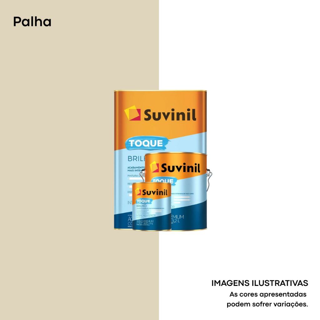 Tinta Acrílica Suvinil Semibrilho Cor Palha 16L | Shopee Brasil