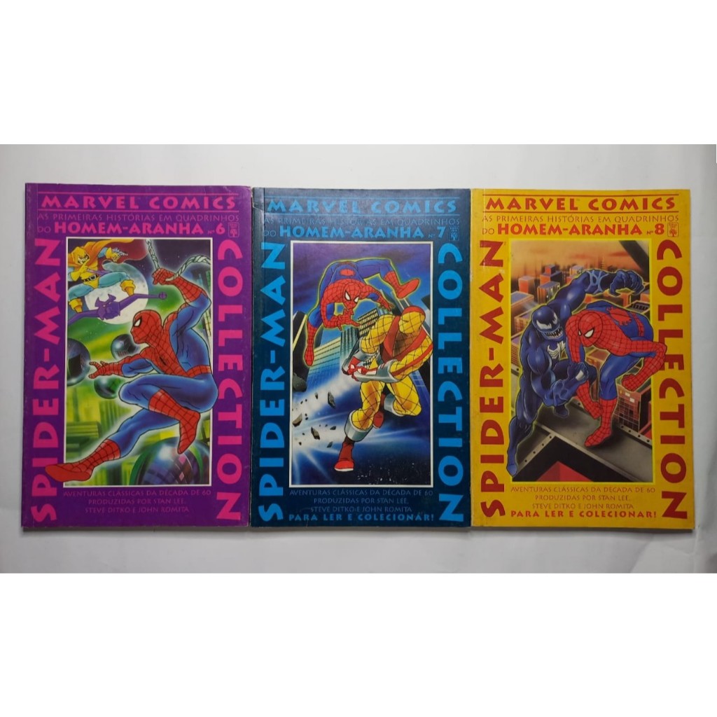 Lote Spider Man Collection 6 7 8 9 10 Editora Abril 1996 Otimass