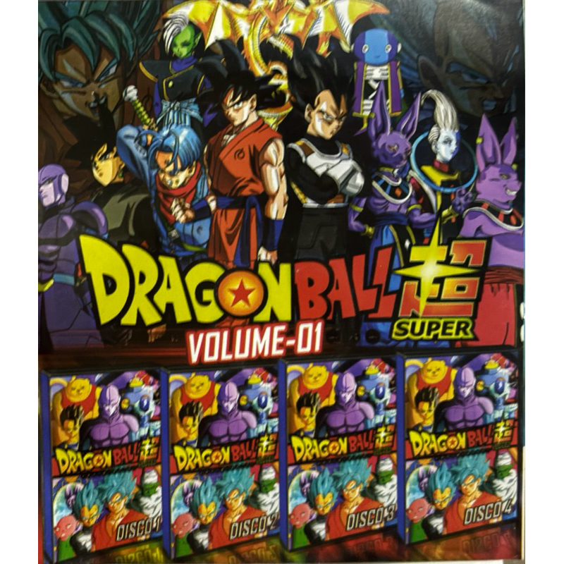 DVD Dragon ball super volume 1 “ média de 60 episódios “ | Shopee