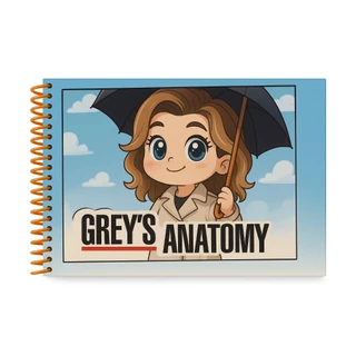 Livro de Colorir Greys Anatomy / A Anatomia de Grey / Gray Anatome / Tamanho A4 / serie netflix em Oferta na Shopee