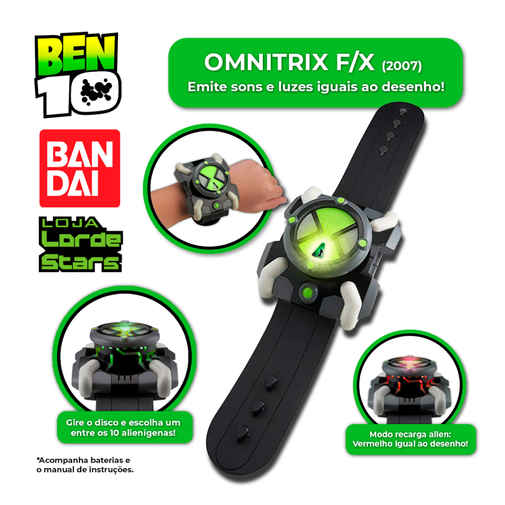 Ben 10 Bandai Omnitrix F X Fx: Onde Comprar | BuscaProdutos