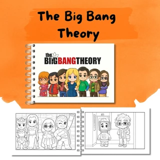 Livro de Colorir BIG BANG THEORY Bob Capa Dura 50 desenhos A4 em Oferta na Shopee