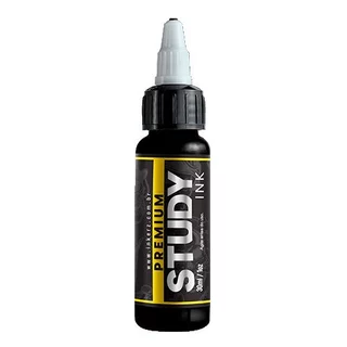 Tinta Study Ink 30 Ml Preto Super Tribal Tattoo Aprendiz