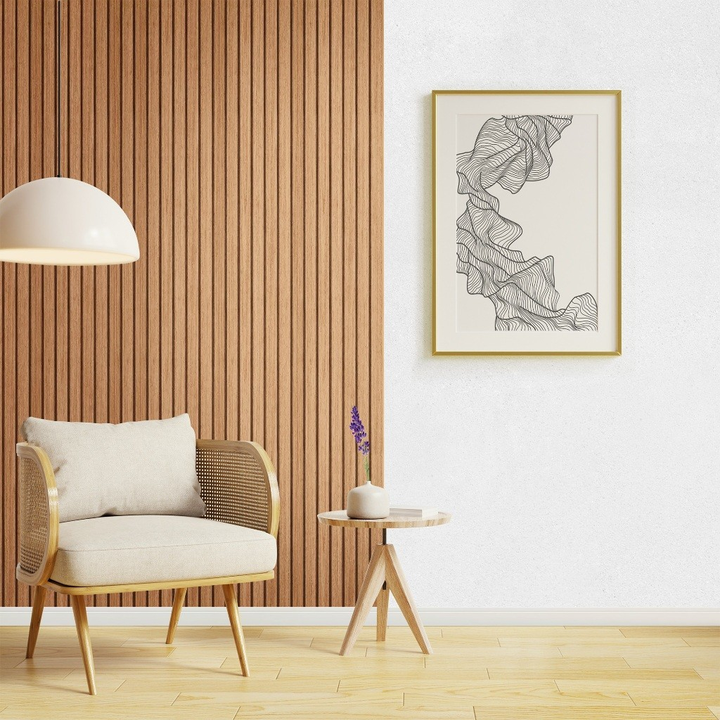 kit 20 Placa Painel Ripado Modular MDF acabamento Premium Laminado ...