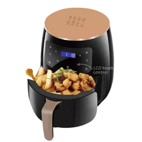 Fritadeira Sem Óleo Air Fryer 220V 6L 2400W com Tela LCD e Controle Touch