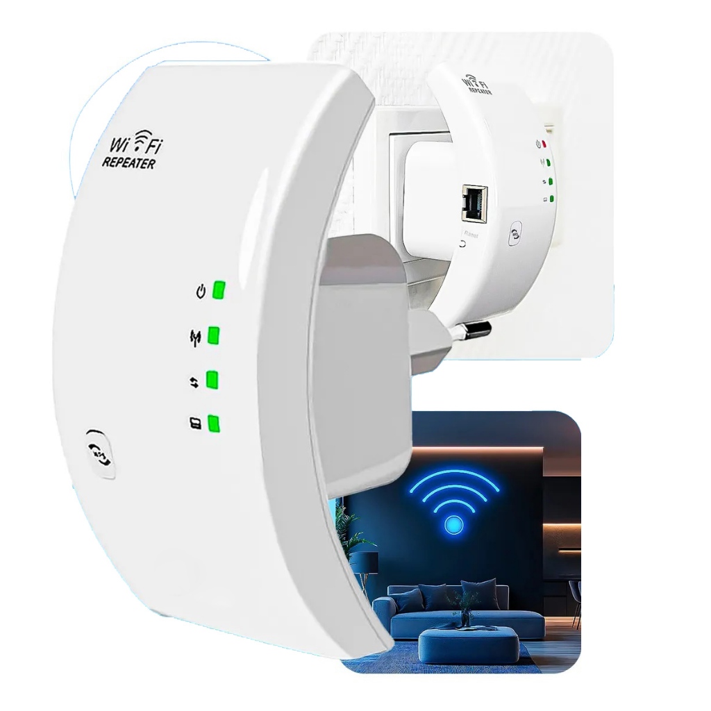 Repetidor Replicador Wifi Sinal Wireless 2.4ghz Amplificador Extensor