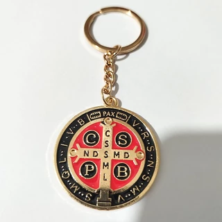 Chaveiro Medalha Escudo São Bento Em Metal