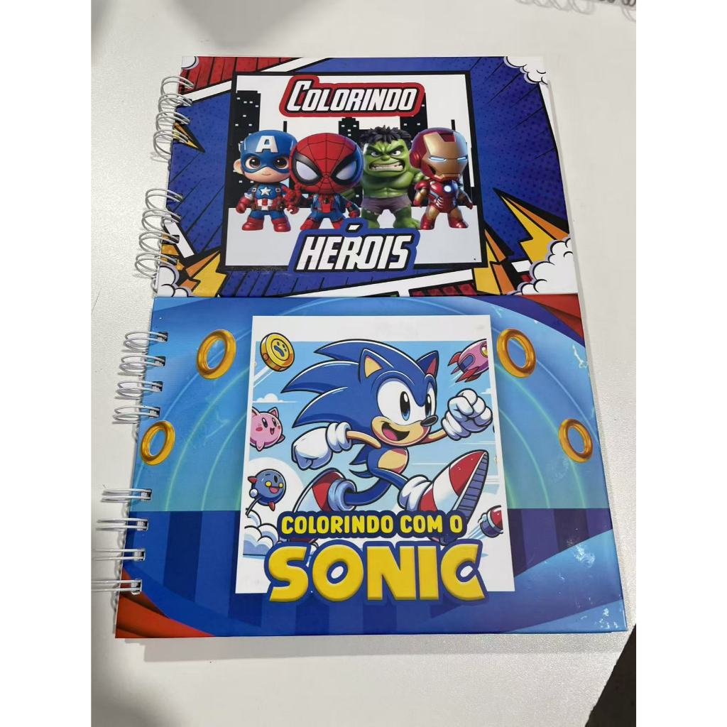 Livros ilustrados infantis - Série Sonic Os vingadoreslinlinmoda