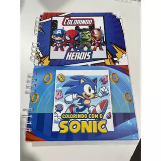 Livros ilustrados infantis - Série Sonic Os vingadoreslinlinmoda