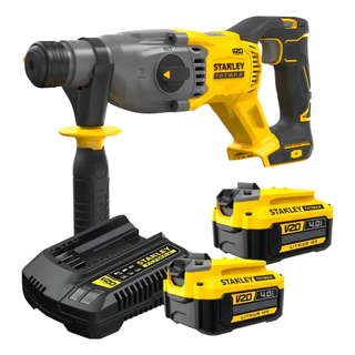 Martelete Rompedor Perfurador Sbh900 STANLEY + 2 Baterias 20v 4ah + Carregador Bivolt Kit Completo em Oferta na Shopee