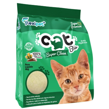 AREIA CATBIO 4KG SUPER CLEAN - Flexipet