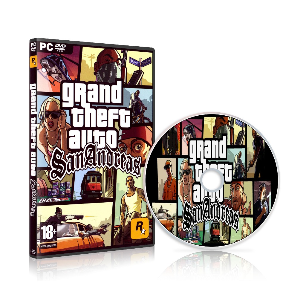 GTA San Andreas Jogo para PC em Mídia Física | Shopee Brasil
