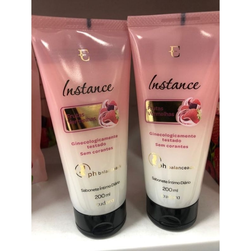 sabonete intimo instance frutas vermelhas eudora | Shopee Brasil