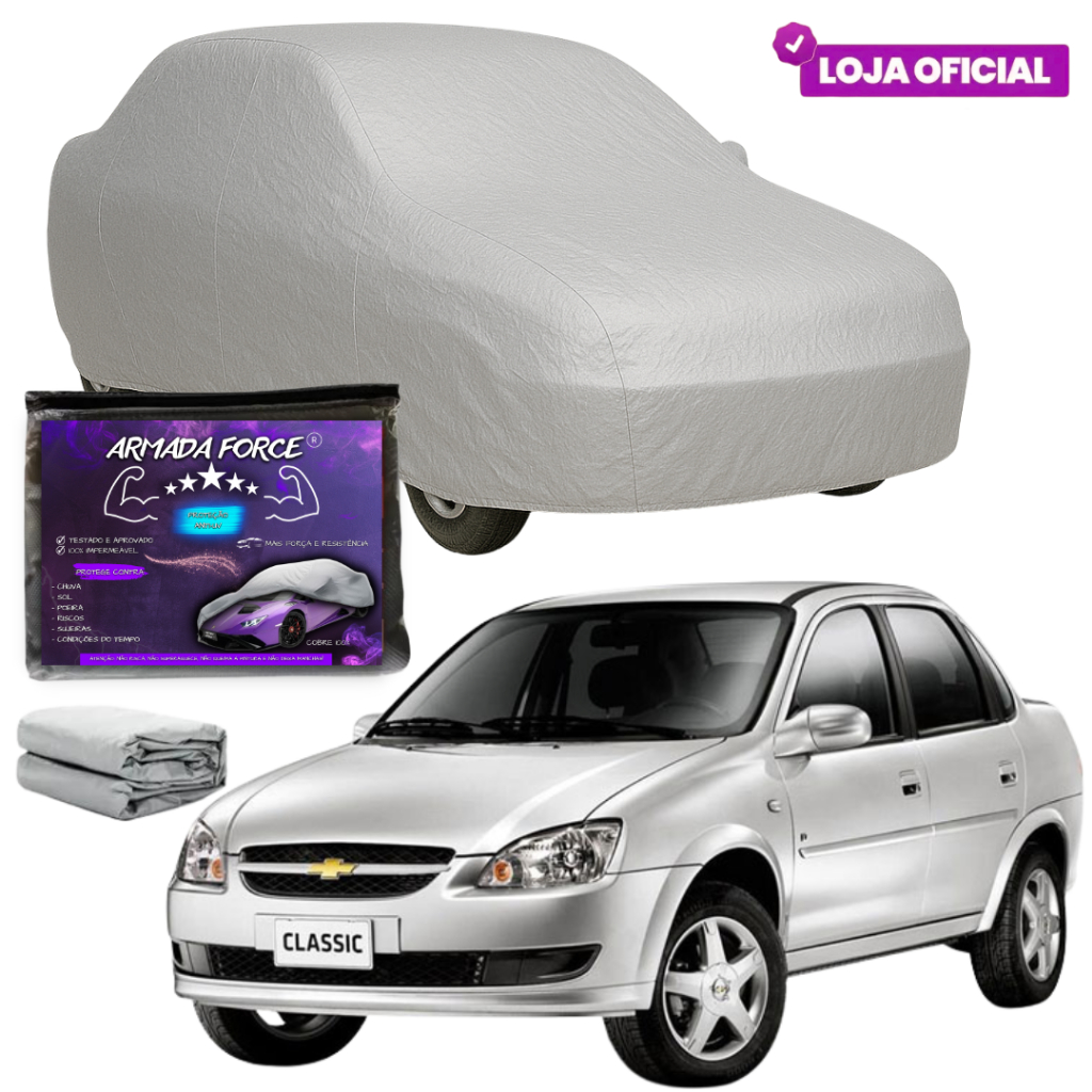 Capa Cobrir Carro CLASSIC SEDAN 100% Forrada Armada Force 100% ...