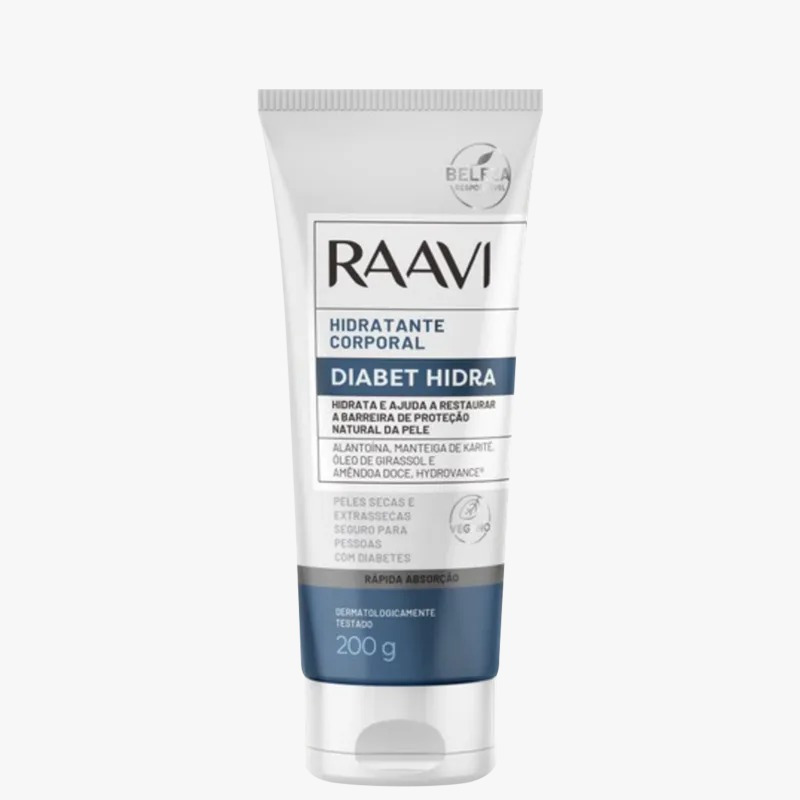 Hidratante Corporal Para Diabéticos Diabet Hidra Raavi 200g | Shopee Brasil