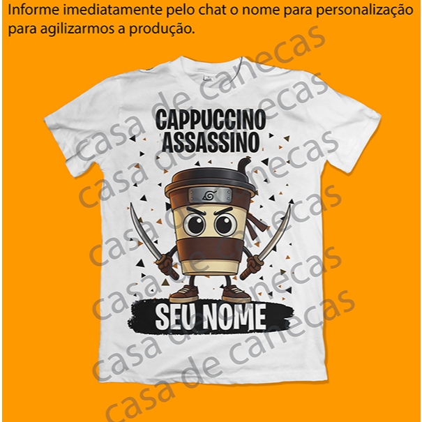 Camiseta Infantil Unissex Tralalero Tralala Brainrot Novos