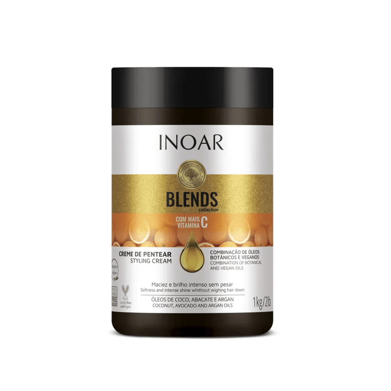 INOAR BLENDS CREME PARA PENTEAR COM MAIS VITAMINA C 1KG | Shopee Brasil