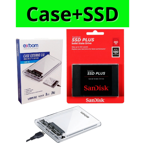 SSD SanDisk PLUS 2.5 1TB SATA III 535Mbs SDSSDA-1T00-G27 em