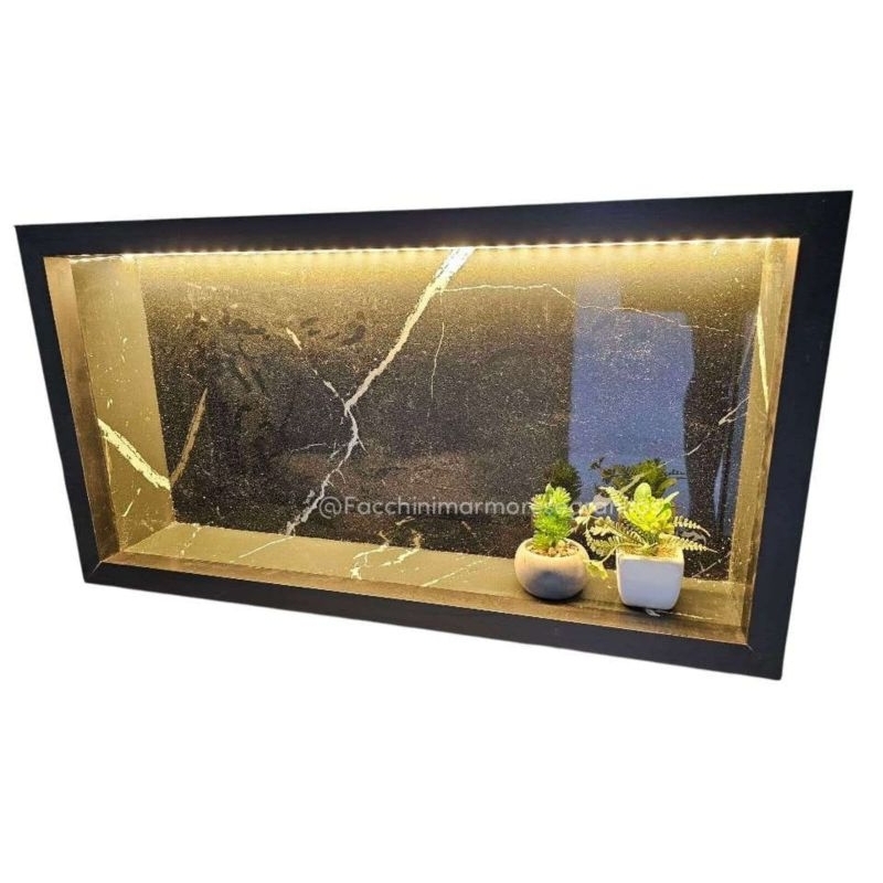 NICHO COM LED 110V ou 220V de porcelanato 60x30cm Embutir na Parede ...
