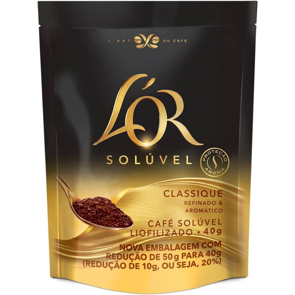 Café LOR Solúvel Classique Stand Up Pouch Sachê 40g | Shopee Brasil