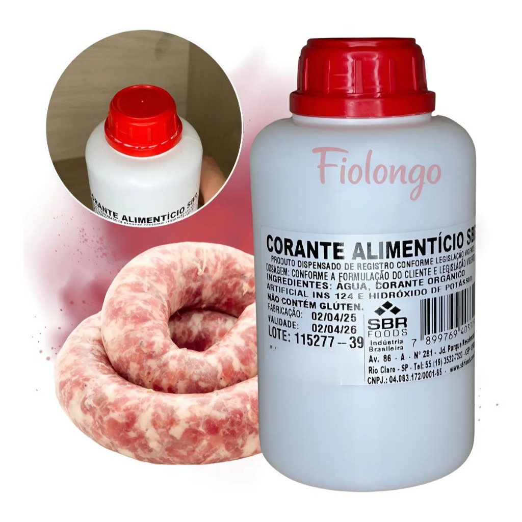 Corante Alimentício Carmim Para Linguiça E Produtos Cárneos