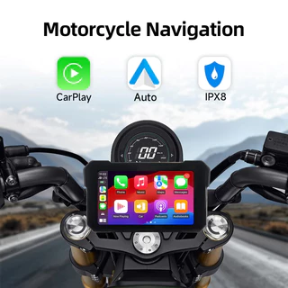 Multimidia Para Motos Impermeável Carplay E Android Auto 5 polegadas GPS IPX7