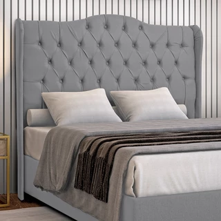 Cabeceira Capitonê Estofada Dubai Para Cama Box Queen 160cm Com Pés Fixação Box - LH Móveis em Oferta na Shopee