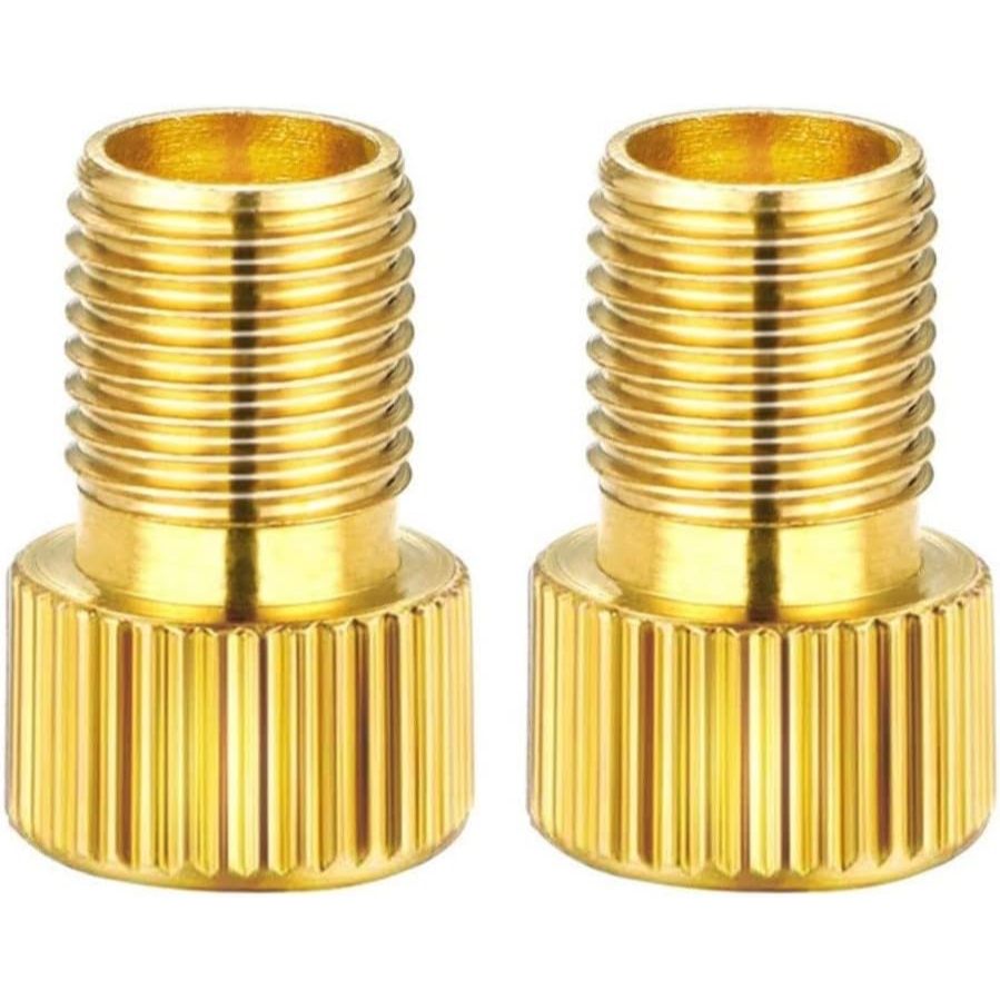 Par Adaptador Válvula Ventil Pneu Bike Para Bico Fino Presta