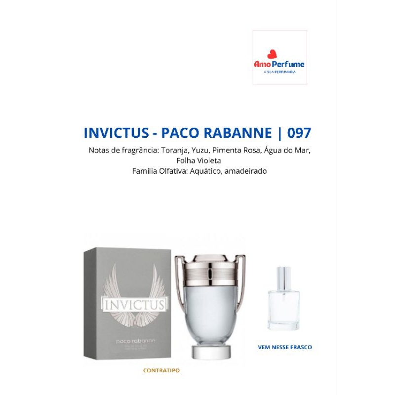 INVICTUS - PACO RABANNE 30ML | Shopee Brasil