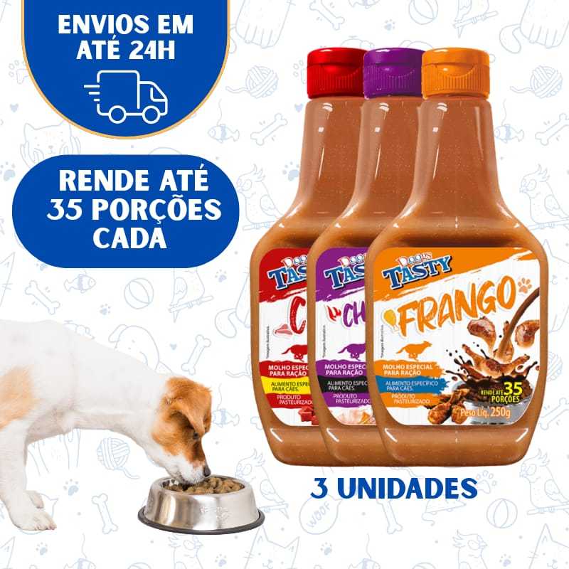 Foto de Kit3 Molho Cachorro Gato Petisco Molho Pet