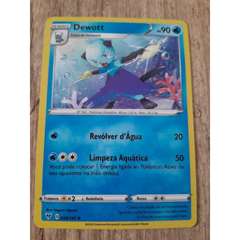 Carta Pokemon Dewott Vrias Colees Original NM | Shopee Brasil