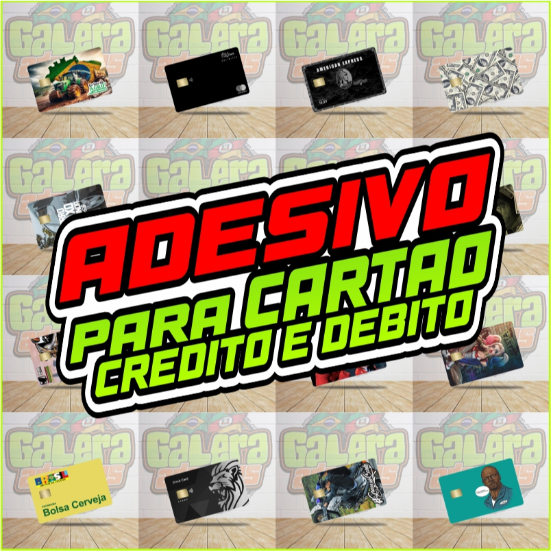 ADESIVO para cartão de crédito e débito SKIN CARD (película