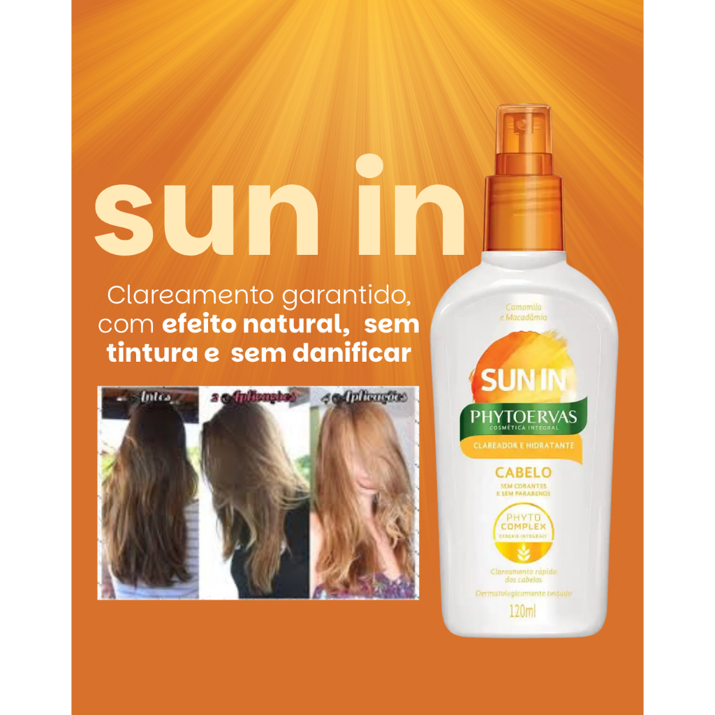 Sun In Clareador de Cabelos – Ilumine Seus Fios ao Sol com Efeito ...