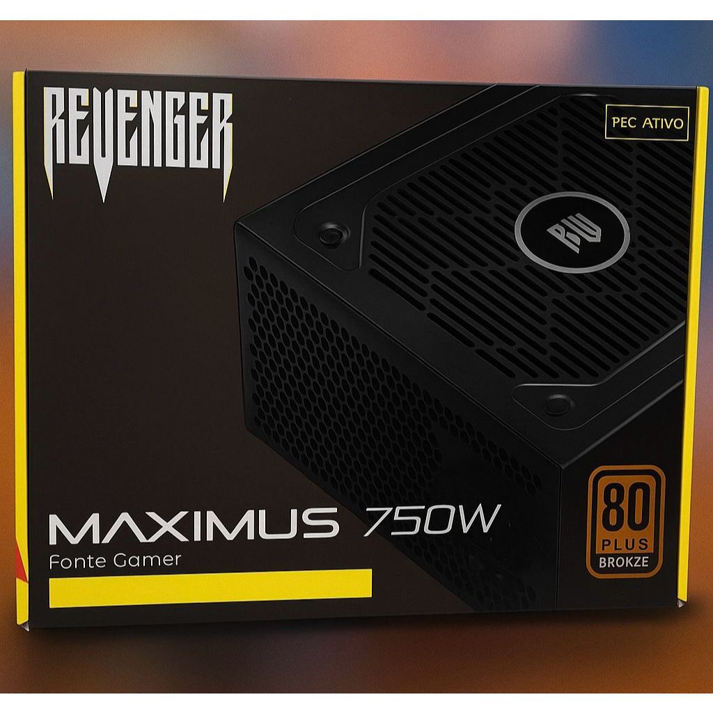 Fonte de Computador Revenger - (Maximus 750w) | Shopee Brasil