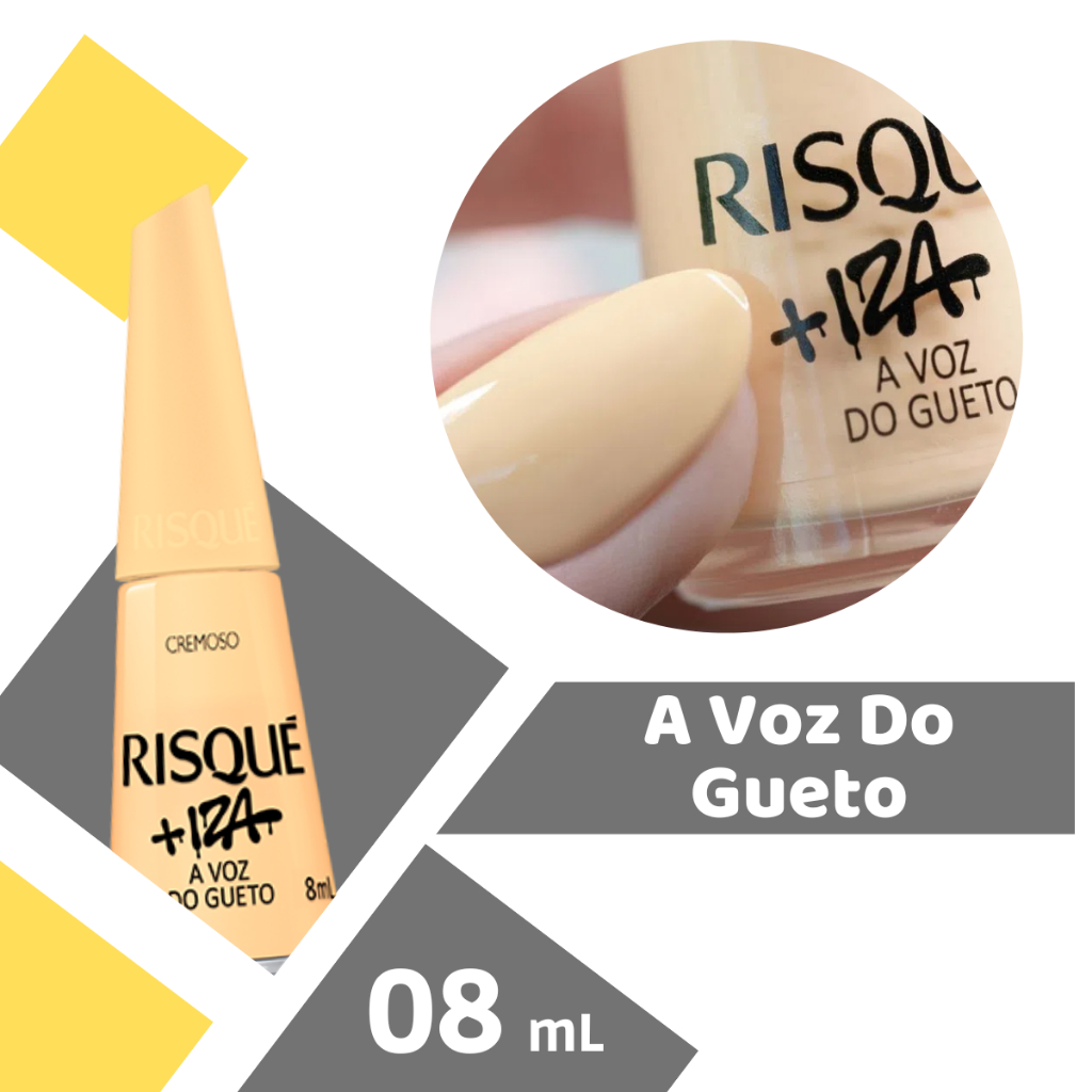 Kit Risque Coleção Iza Cores Vibrantes Vermelho Amarelo Roxo e