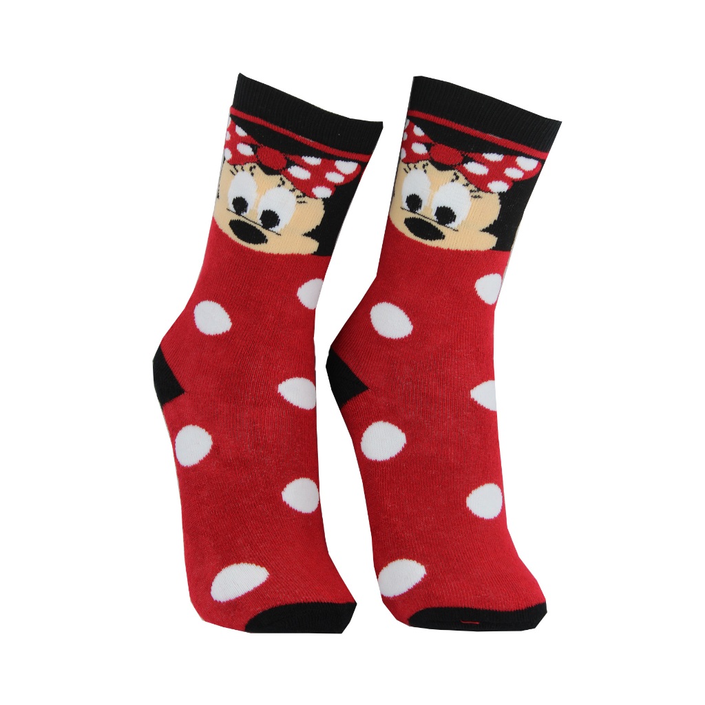 Meias Personagens Menina Infantil Minnie Vermelha | Rosa | Shopee Brasil