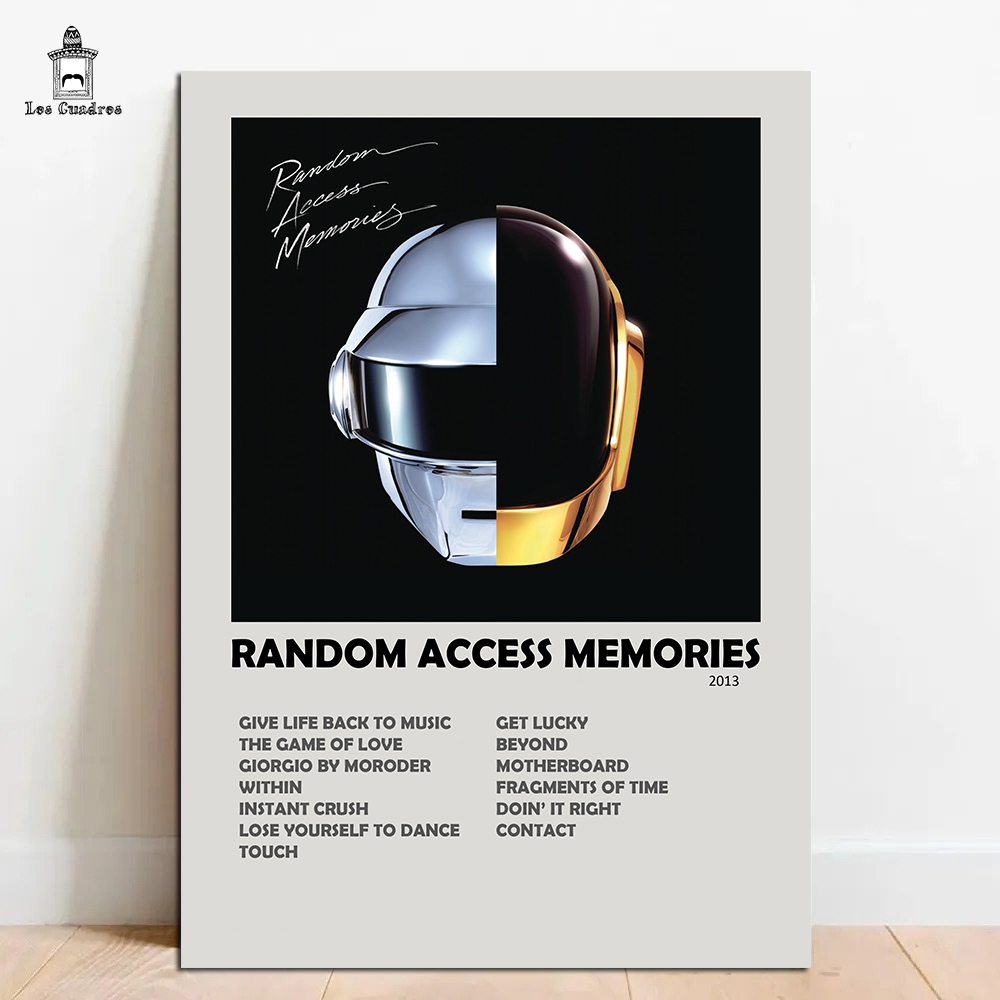 Quadro Placa Decorativa Daft Punk Random Access Memories em MDF