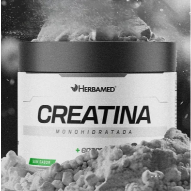 CREATINA HERBAMED 100% PURA APROVADA ANVISA + FORÇA + ENERGIA + DESEMPENHO + NUTRIÇÃO + MÚSCULO + POTÊNCIA 300Gr POTE