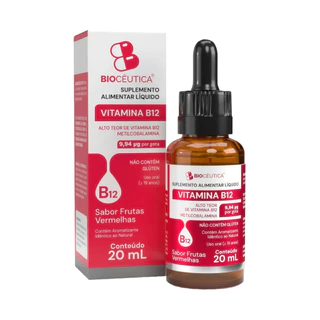 Vitamina B12 Metilcobalamina Líquido Biocêutica 20 ml