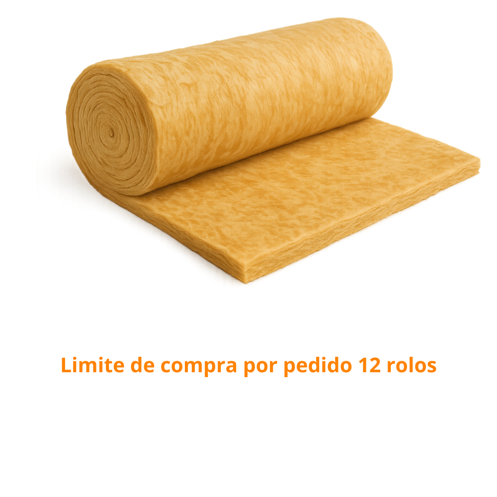 Manta Lã de Vidro Padrão 1200 x 500 x 50mm - 10Kg/m3 - 1 Unidade 0,60m2