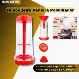 Tapioqueira Peneira Polvilhador - Armazena Tapioca Beiju Tapioca Farinha Cozinha Utensilio