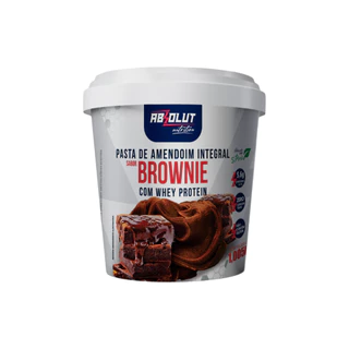 Pasta de Amendoim integral Gourmet com whey protein 1kg Absolut Nutrition O MELHOR PREÇO! TODOS OS SABORES!