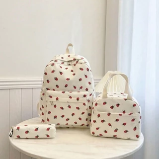 Kit 3 Mochila Feminina Para Escolar Viajar Estilo Casual Kpop Modelo Novo Jovem Multiuso Com Grande Capacidade em Oferta na Shopee