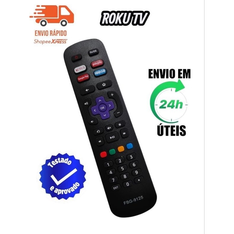 Controle Remoto Tv AOC Roku 50U7045/78G FBG-9125