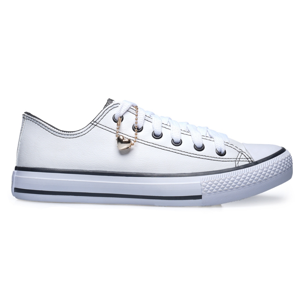 Tênis White Star de Couro Branco – Tênis Cano Baixo Tradicional