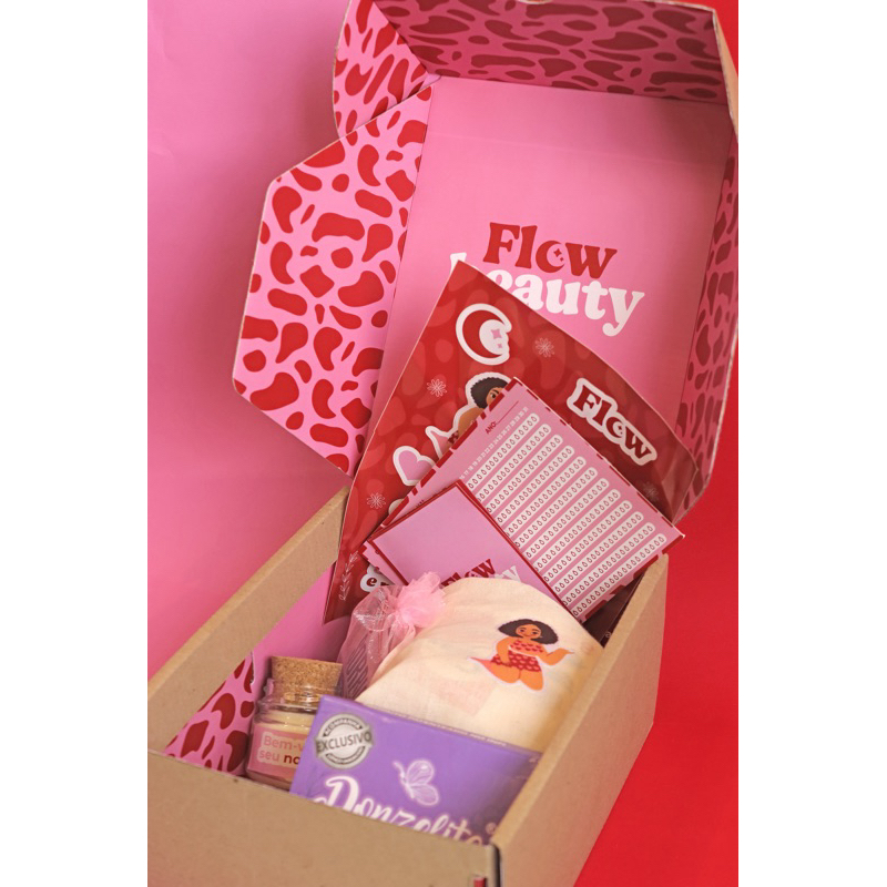 kit primeira menstruação box lua