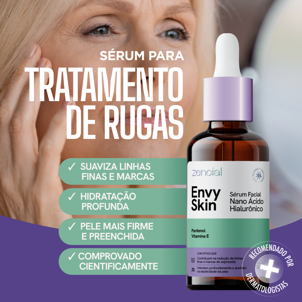 Sérum Hidratante e Preenchedor – Anti Rugas com Vitamina E