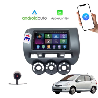 Kit Central Multimídia Honda Fit G1 2004/2008 Ar Analogico 2 Din 7 Polegadas Carplay Android Auto Sem Fio + Câmera de Ré em Oferta na Shopee